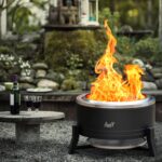 BALI OUTDOORS 22" Smokeless Fire Pit with Ash Pan - Portable Wood Burning Pellet Firepit