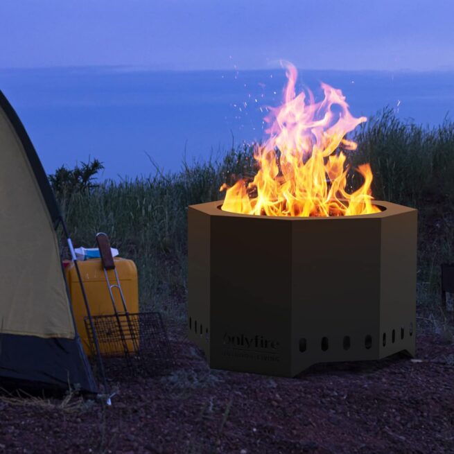 Onlyfire 26 Smokeless Fire Pit with Ash Pan - Outdoor Bonfire