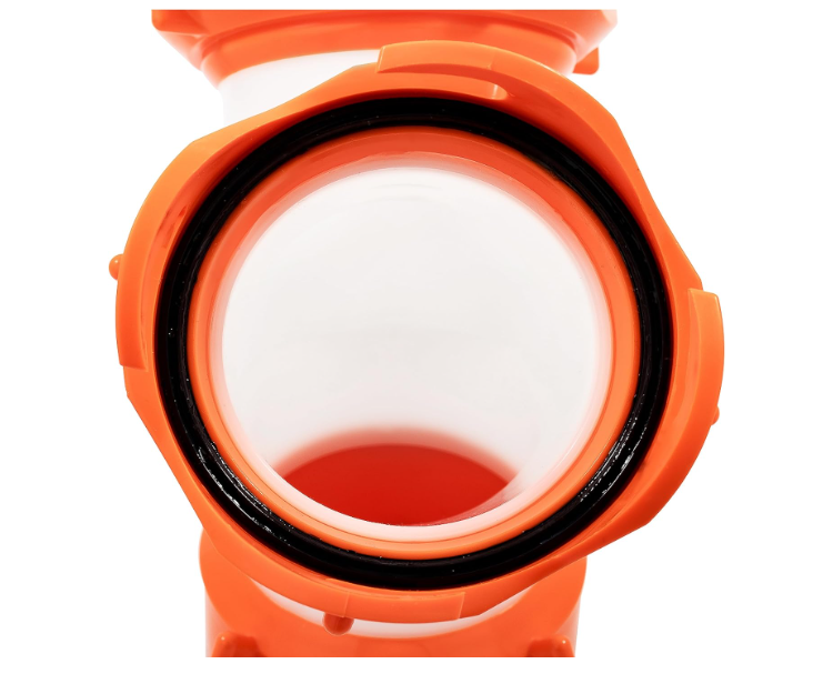 Camco RhinoFLEX RV Wye Sewer Hose Fitting | Swivel Ends, Gaskets