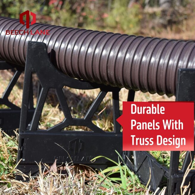 20ft RV Sewer Hose Support: Patented Nesting Design, Quick Setup, Proper Drainage