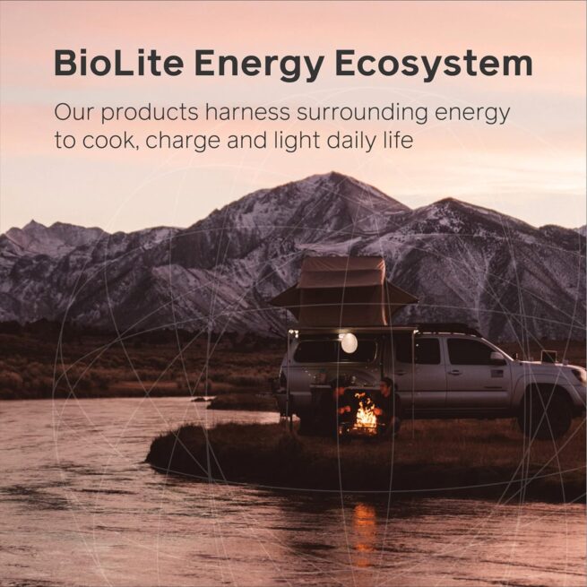 BioLite FirePit: Smokeless Outdoor Wood & Charcoal Fire Pit with Bluetooth & USB-A Out