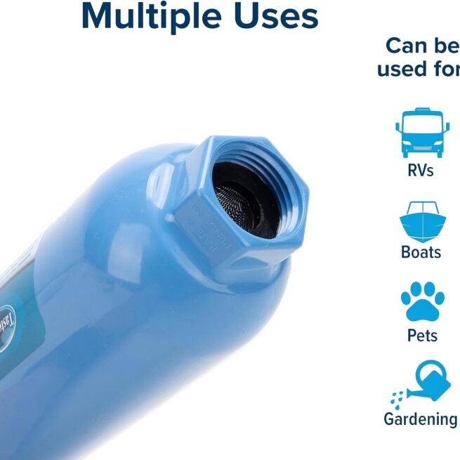 Camco TastePURE RV Water Filter | Odor & Chlorine Reduction | USA Made | 2-Pack