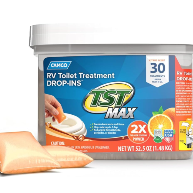 Camco RV Toilet Drop-Ins: Odor Control & Waste Breakdown (Septic Safe, 30)