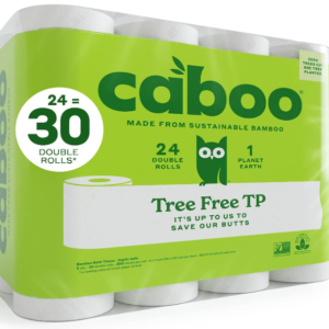 Caboo Bamboo Toilet Paper: Septic Safe, Biodegradable, Eco-Friendly 2-Ply