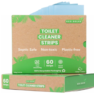 Toilet Bowl Cleaner Strips: 60 Count, Eco-friendly, Non-toxic, Septic Safe