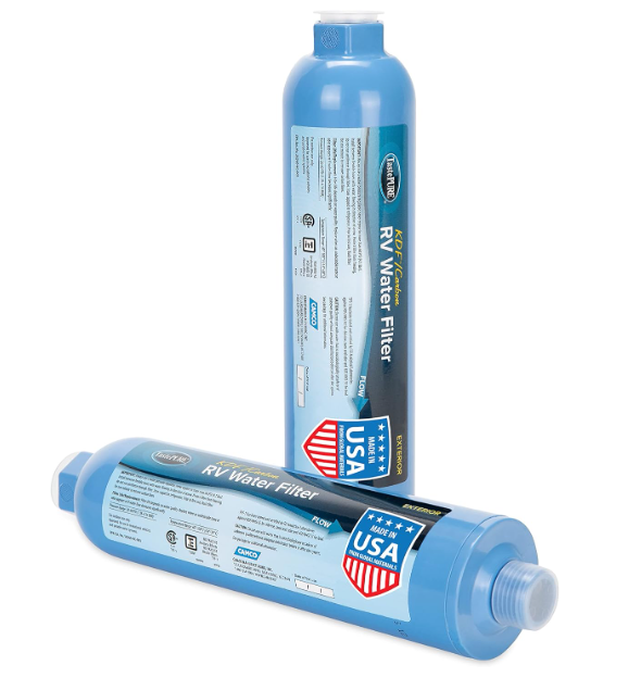 Camco TastePURE RV Water Filter | Made in USA | 2-Pack