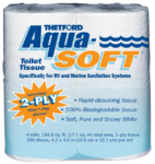 Thetford Aqua-Soft Toilet Tissue - RV & Marine 2-ply Paper (4 Rolls)