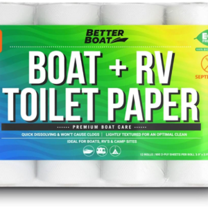 Boat & RV Toilet Paper: Quick Dissolving, Biodegradable 12 Rolls