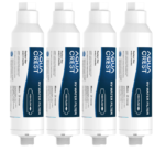 AQUA CREST RV Inline Water Filter | NSF, 4-Pack - Chlorine Reduction