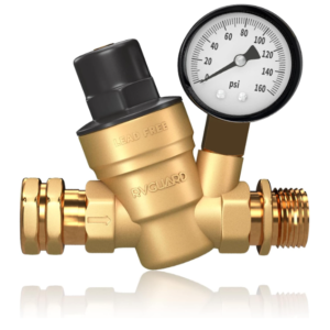 RVGUARD RV Water Pressure Regulator Valve - Brass Lead-Free
