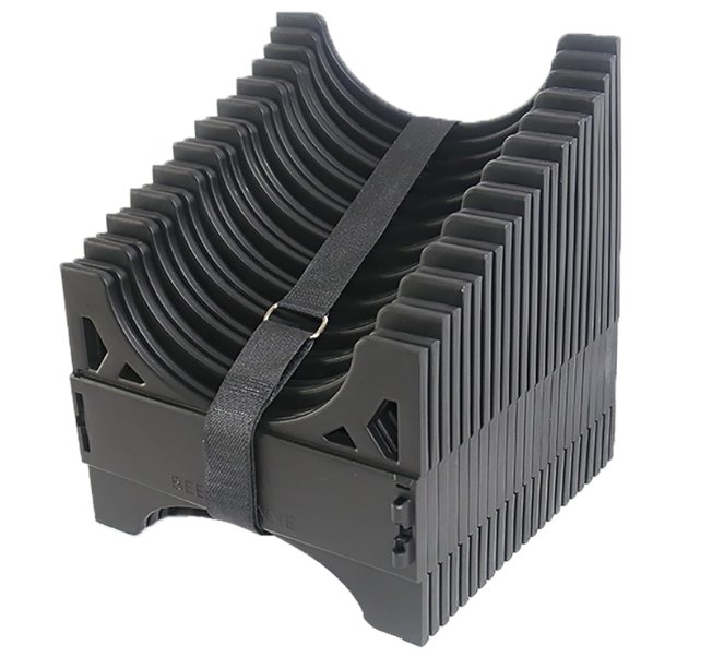 20ft RV Sewer Hose Support: Patented Nesting Design, Quick Setup, Proper Drainage