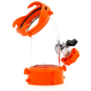 Camco Rhino Blaster RV Tank Rinser | Vacuum Breaker, Clear 45° Elbow, 360° Swivel Fittings