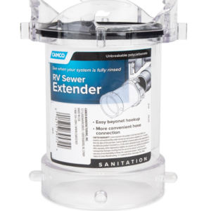 Camco RV Sewer Hose Extender | 5-Inch Transparent Design, Polycarbonate (39572)