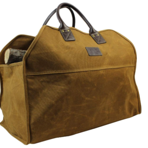 INNO STAGE Heavy Duty Wax Canvas Log Carrier Tote - Durable Firewood Holder