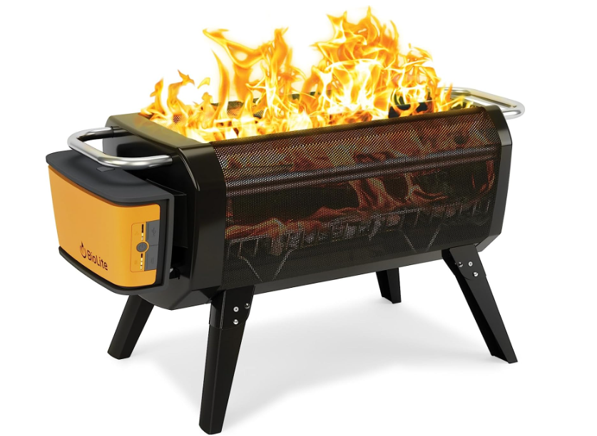 BioLite FirePit: Smokeless Outdoor Wood & Charcoal Fire Pit with Bluetooth & USB-A Out