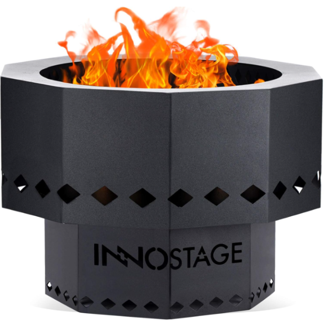 INNO STAGE 13" Smokeless Fire Pit: Low Smoke, Portable Design