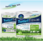 Biodegradable RV Toilet Paper: 2-Ply, 8 Rolls (500 sheets) - Septic Tank Safe