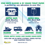STAR BRITE Marine/RV Grade Toilet Tissue: Fast Dissolving