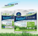 Biodegradable RV Toilet Paper: 2-Ply, 8 Rolls, 500 Sheets - Septic Tank Safe