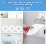 Quick Dissolve RV Toilet Paper: 2-Ply, Biodegradable, 500-Sheet