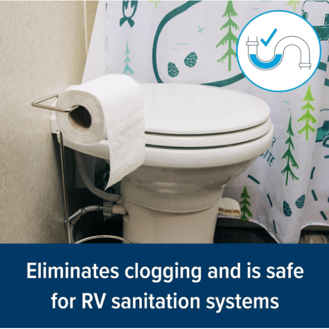 Camco RV Toilet Paper | Biodegradable | 1-Ply, 280 Sheets