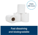 Camco RV Toilet Paper | Biodegradable | 1-Ply, 280 Sheets