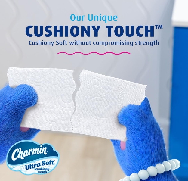 Charmin Ultra Soft Toilet Paper: 24 Mega Rolls = 123 Regular Rolls