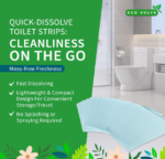 Toilet Bowl Cleaner Strips: 60 Count, Eco-friendly, Non-toxic, Septic Safe