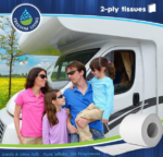 Biodegradable RV Toilet Paper: 2-Ply, 8 Rolls, 500 Sheets - Septic Tank Safe