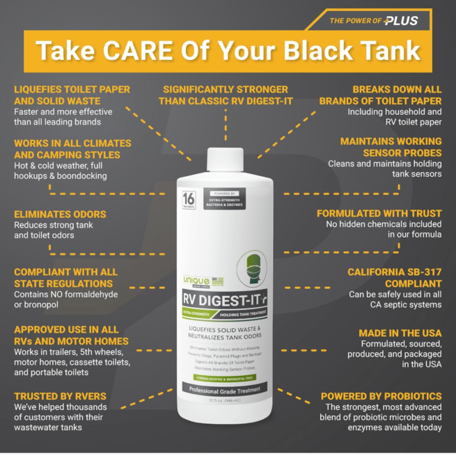 RV Digest-It+: Strongest Black Tank Treatment (32oz)