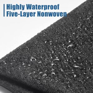 4-Pack Upgraded 5-Layer Nonwoven RV Tire Covers, Waterproof & Anti-UV, 30-32 (L), Black