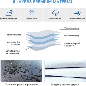 4-Pack Waterproof Tire Covers: Anti-UV Protection for RV, Truck, SUV & Trailer