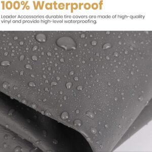 Leader Accessories Double Axle RV Tire Cover 27"-29" Waterproof Grey 2pcs