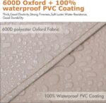 Leader Accessories 4-Pack Tire Covers - Heavy Duty Waterproof - Universal Fit - Tan