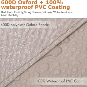 Leader Accessories 4-Pack Tire Covers - Heavy Duty Waterproof - Universal Fit - Tan