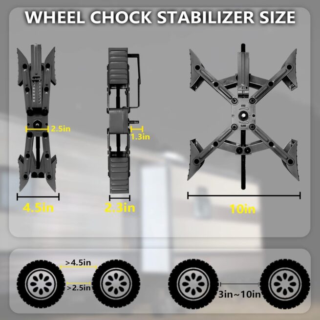 RVPNR Camper X-Chock Stabilizer: Adjustable, Hex Socket, Password Locks