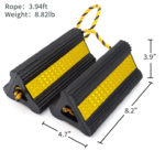 Sturdy Wheel Chocks [2 Pair 4 Pack] for Travel Trailers - Heavy Duty Rubber