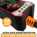 CARMTEK RV Surge Protector 50A - Integrated Circuit Analyzer & Surge Protection