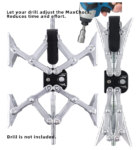 Adjustable X-Shaped RV Wheel Chocks - Dual Axel Camping Gear (2 Pack)