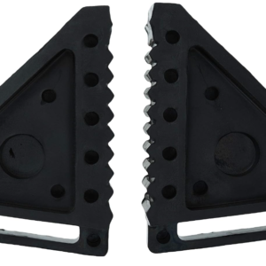 MAXXHAUL 70472: 2-Pack Heavy Duty Black Wheel Chocks, Solid Rubber, 8"x4"x6