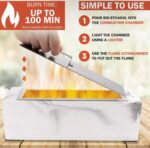 Tabletop Fire Pit Concrete, Smokeless, Marble - Personal Fireplace