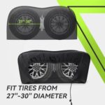 RVMATE RV Tire Covers: Dual Axle, 27"-30" Diameter, Waterproof, Anti-UV (2 Pack)