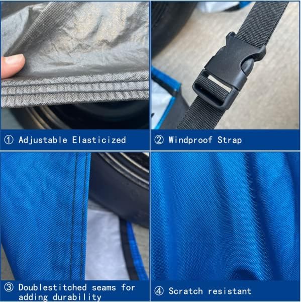 4-Pack Waterproof Tire Covers: Anti-UV Protection for RV, Truck, SUV & Trailer