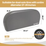 Leader Accessories Double Axle RV Tire Cover 27"-29" Waterproof Grey 2pcs