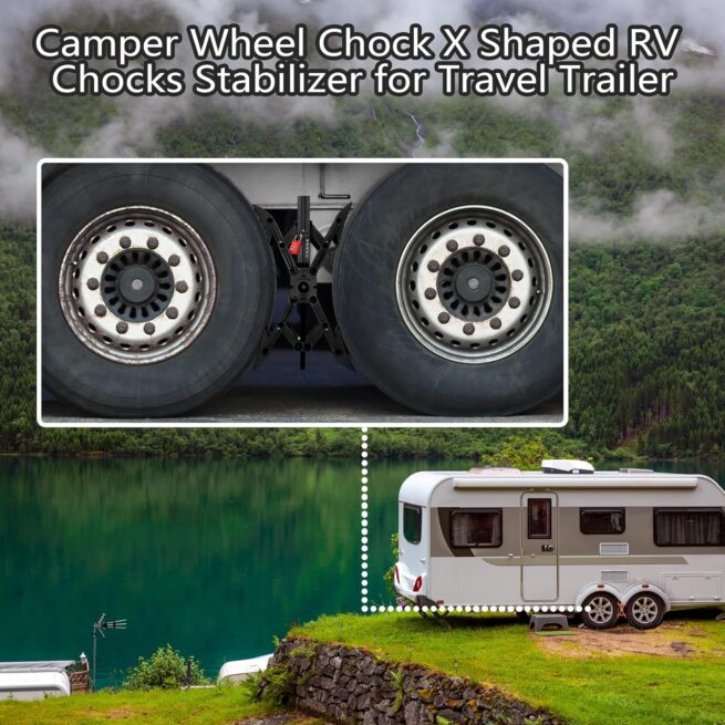 RVPNR Camper X-Chock Stabilizer: Adjustable, Hex Socket, Password Locks