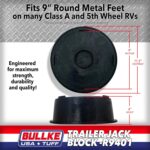 USA-Made Trailer Jack Block | Tested to 18,000 lbs | Stabilizing Pads