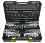 Adjustable X-Shaped RV Wheel Chocks - Dual Axel Camping Gear (2 Pack)