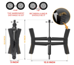 Camper Wheel Chock Sets | Heavy Duty | Double Speed | RV Tire Lock | Fits 3.5”-12