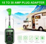 EyGde 30A RV Adapter: Surge Protector, Patented Male to Female Plug