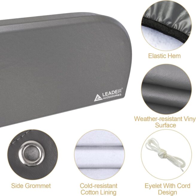 Leader Accessories Double Axle RV Tire Cover 27"-29" Waterproof Grey 2pcs